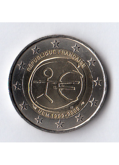 2009 - 2 Euro FRANCIA Unione Economica e Monetaria Fdc